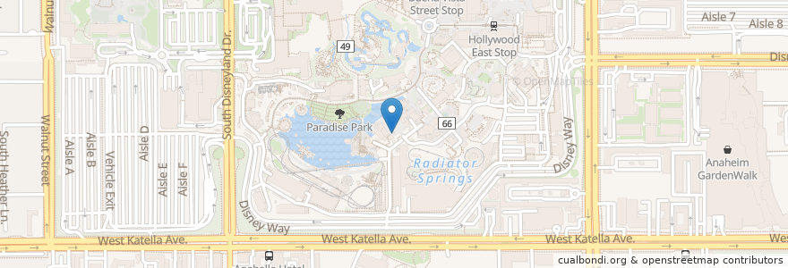 Mapa de ubicacion de Pacific Wharf Distribution Co en Amerika Syarikat, California, Orange County, Anaheim.
