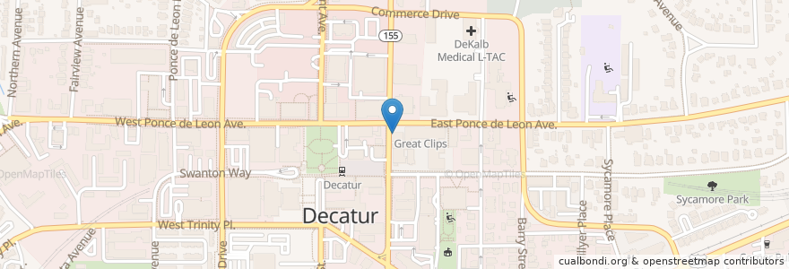 Mapa de ubicacion de Fresh2Order en アメリカ合衆国, ジョージア州, Dekalb County, Decatur.