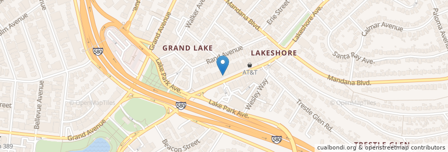 Mapa de ubicacion de Arizmendi Bakery en Amerika Birleşik Devletleri, Kaliforniya, Alameda İlçesi, Oakland.