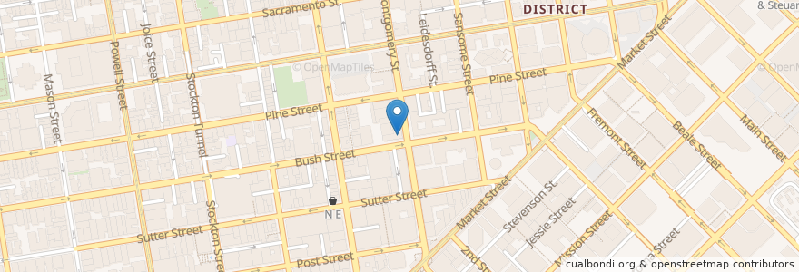 Mapa de ubicacion de U.S. Bank en 미국, 캘리포니아주, 샌프란시스코, 샌프란시스코.
