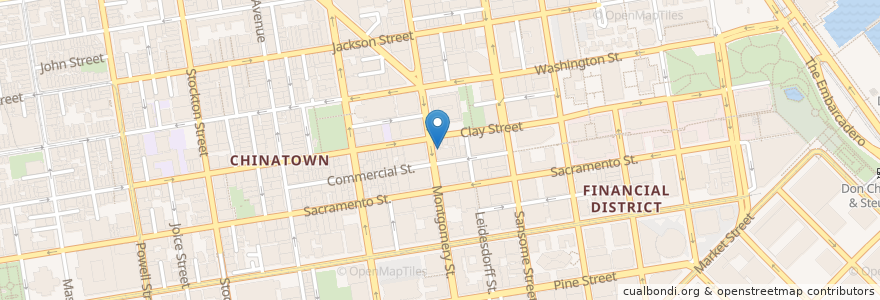 Mapa de ubicacion de Cathay Bank en États-Unis D'Amérique, Californie, San Francisco, San Francisco.