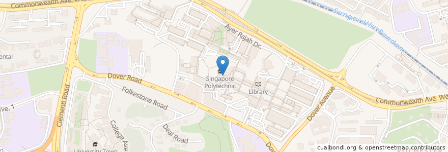Mapa de ubicacion de Food Court 3 en Singapur, Southwest.
