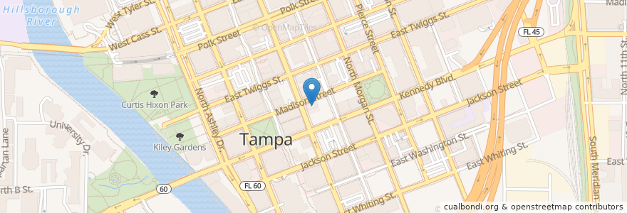 Mapa de ubicacion de Northern Trust Bank en Vereinigte Staaten Von Amerika, Florida, Hillsborough County, Tampa.