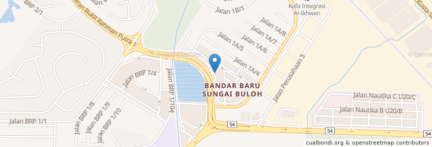 Mapa de ubicacion de Klinik Perwira en Maleisië, Selangor, Shah Alam.