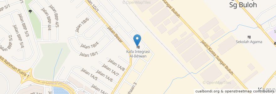 Mapa de ubicacion de KAFA Integrasi Al-Ikhwan en مالزی, سلانگور, Shah Alam.