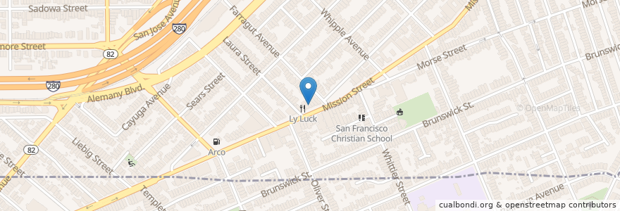 Mapa de ubicacion de The Connection en 미국, 캘리포니아주, 샌프란시스코, 샌프란시스코.