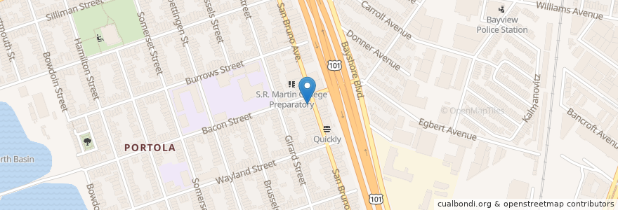 Mapa de ubicacion de Giant Scoop Café en アメリカ合衆国, カリフォルニア州, サンフランシスコ, San Francisco.