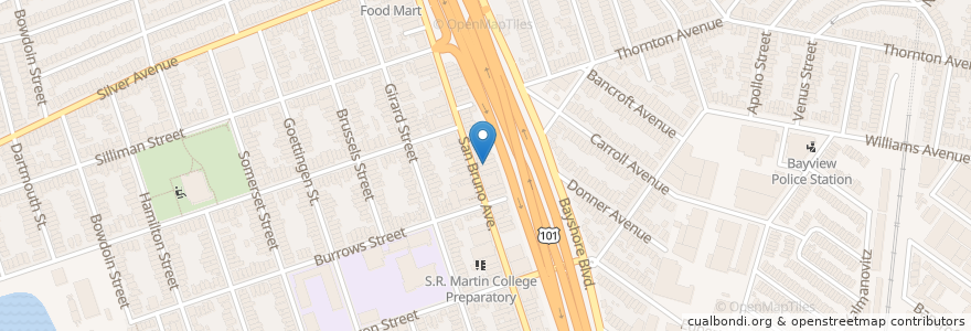 Mapa de ubicacion de Pho #1 en 美利坚合众国/美利堅合眾國, 加利福尼亚州/加利福尼亞州, 旧金山市县/三藩市市縣/舊金山市郡, 旧金山.