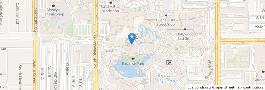 Mapa de ubicacion de Ahwahnee Camp Circle en Stati Uniti D'America, California, Orange County, Anaheim.