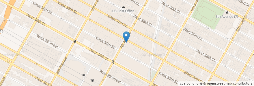 Mapa de ubicacion de TD Bank en 美利坚合众国/美利堅合眾國, 纽约州 / 紐約州, 纽约, 纽约县, Manhattan, Manhattan Community Board 5, Manhattan Community Board 4.