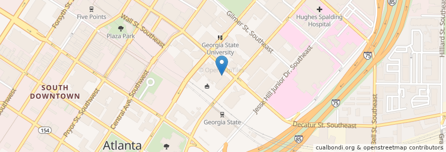 Mapa de ubicacion de DeKalb Kinesiology and Health en Stati Uniti D'America, Georgia, Fulton County, Atlanta.