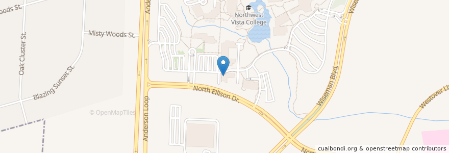 Mapa de ubicacion de ACCPD - Northwest Vista Substation en 美利坚合众国/美利堅合眾國, 得克萨斯州 / 德克薩斯州 / 德薩斯州, Bexar County, San Antonio.