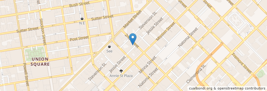 Mapa de ubicacion de B&M Mei Sing Restaurant en Vereinigte Staaten Von Amerika, Kalifornien, San Francisco, San Francisco.