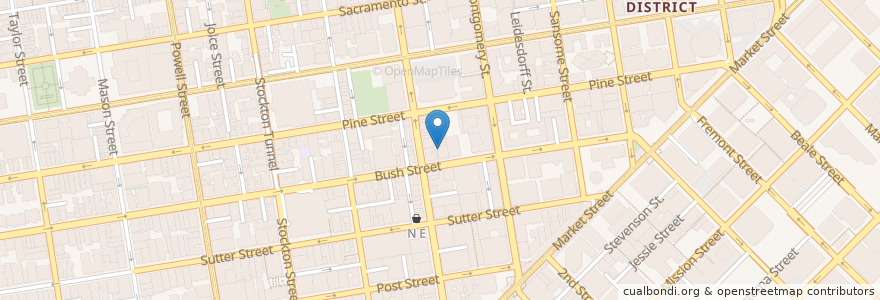 Mapa de ubicacion de Cafe Bastille en United States, California, San Francisco City And County, San Francisco.