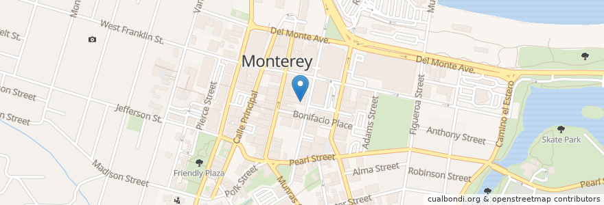 Mapa de ubicacion de Epsilon en Stati Uniti D'America, California, Monterey County, Monterey.