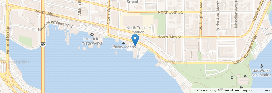 Mapa de ubicacion de Divers Institute of Technology en Verenigde Staten, Washington, King County, Seattle.