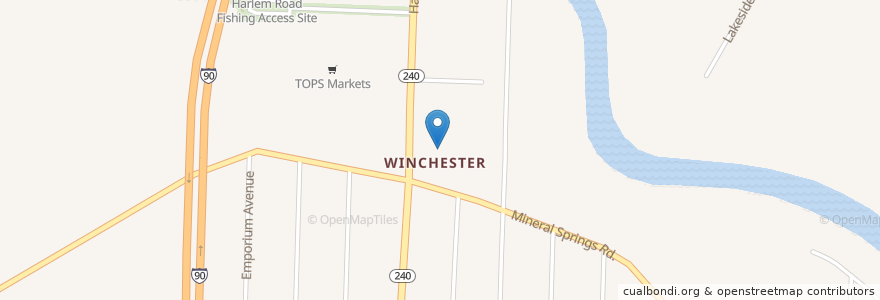 Mapa de ubicacion de Walgreens Pharmacy en 미국, 뉴욕, Erie County, West Seneca.