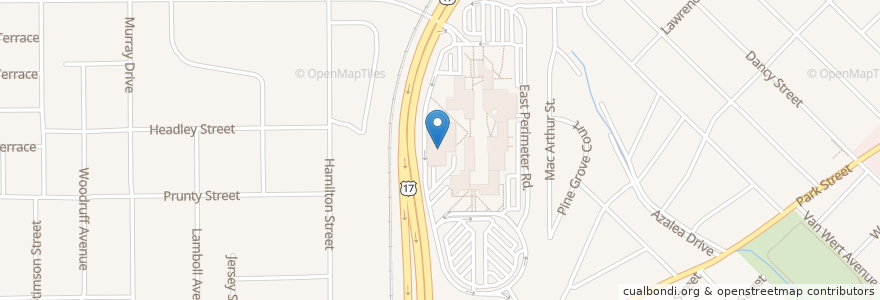 Mapa de ubicacion de Kent Cafe en United States, Florida, Duval County, Jacksonville.