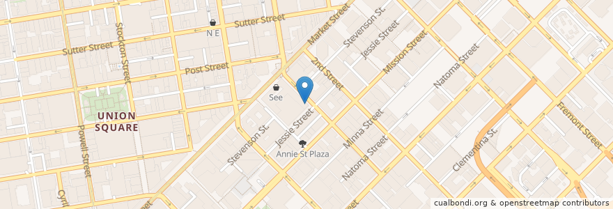 Mapa de ubicacion de Kyoya en United States, California, San Francisco, San Francisco.