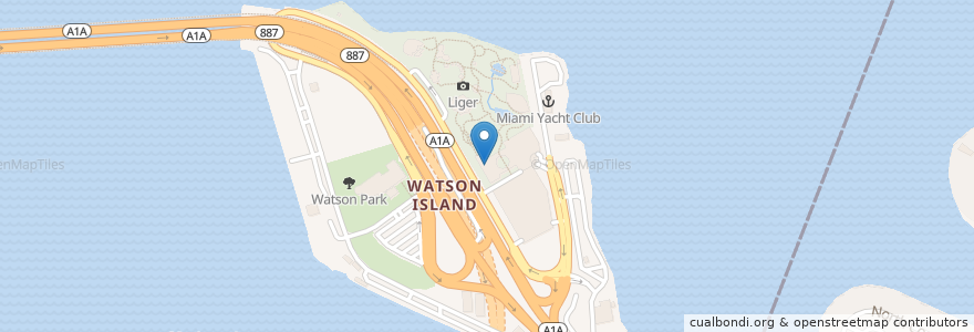 Mapa de ubicacion de Lakeside Cafe en ایالات متحده آمریکا, فلوریدا, شهرستان میامی-دید، فلوریدا, میامی.