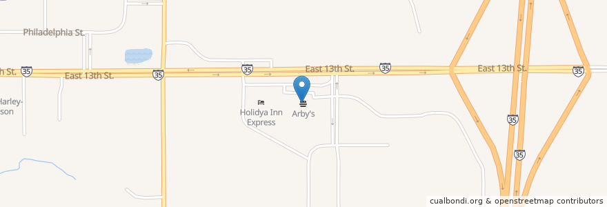 Mapa de ubicacion de Arby's en Estados Unidos Da América, Iowa, Story County, Ames.