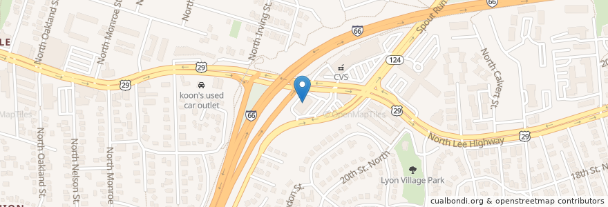 Mapa de ubicacion de Walgreens en 미국, 버지니아, Arlington County, Arlington.