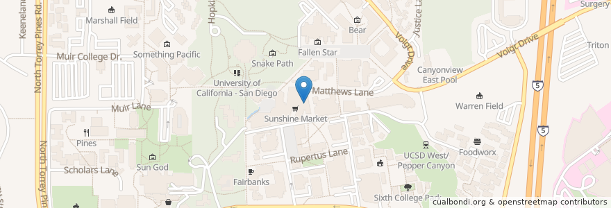 Mapa de ubicacion de Santorini Island Grill en Verenigde Staten, Californië, San Diego County, San Diego.
