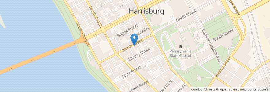 Mapa de ubicacion de Home 231 en ایالات متحده آمریکا, پنسیلوانیا, Dauphin County, Harrisburg.