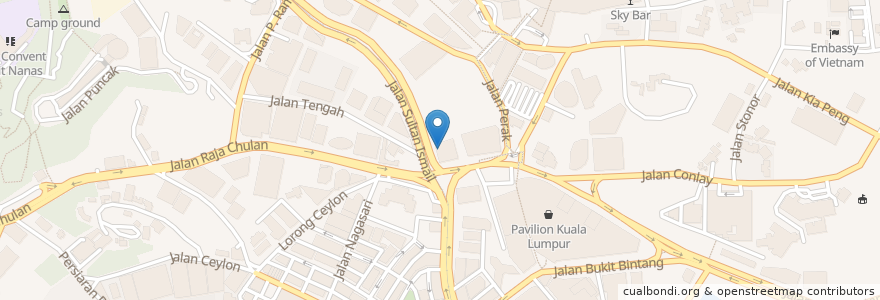 Mapa de ubicacion de Maybank en Malesia, Selangor, Kuala Lumpur.