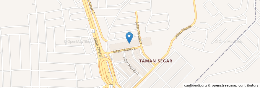 Mapa de ubicacion de GSC Cinemas en Malasia, Selangor, Kuala Lumpur, Cheras.