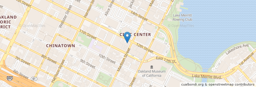 Mapa de ubicacion de Wells Fargo en Amerika Birleşik Devletleri, Kaliforniya, Alameda İlçesi, Oakland.