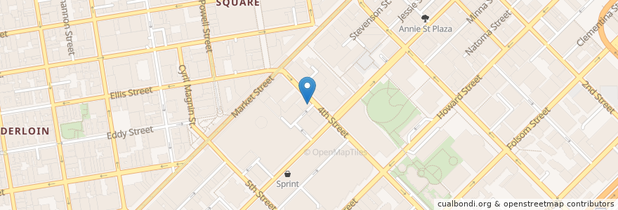Mapa de ubicacion de Keystone en United States, California, San Francisco, San Francisco.
