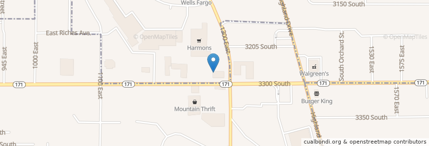 Mapa de ubicacion de Einstein Bros. Bagels en Stati Uniti D'America, Utah, Salt Lake County, Millcreek.