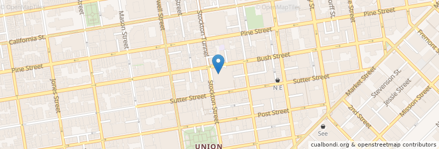Mapa de ubicacion de City Car Share en アメリカ合衆国, カリフォルニア州, サンフランシスコ, San Francisco.