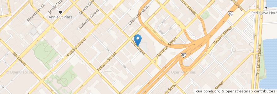Mapa de ubicacion de 2nd & Folsom en Vereinigte Staaten Von Amerika, Kalifornien, San Francisco, San Francisco.