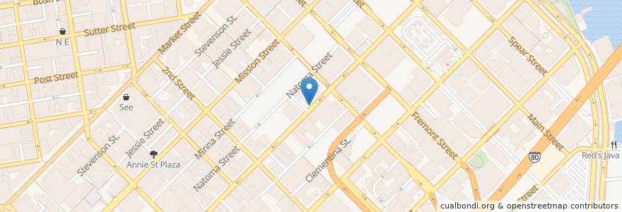 Mapa de ubicacion de Howard & 1st en United States, California, San Francisco City And County, San Francisco.