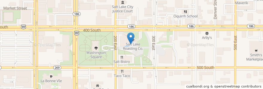 Mapa de ubicacion de Amphitheatre en Stati Uniti D'America, Utah, Salt Lake County, Salt Lake City.