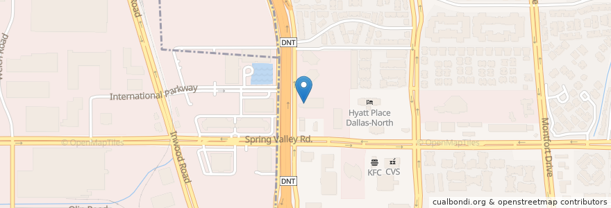 Mapa de ubicacion de Chase en United States, Texas, Dallas, Dallas County.