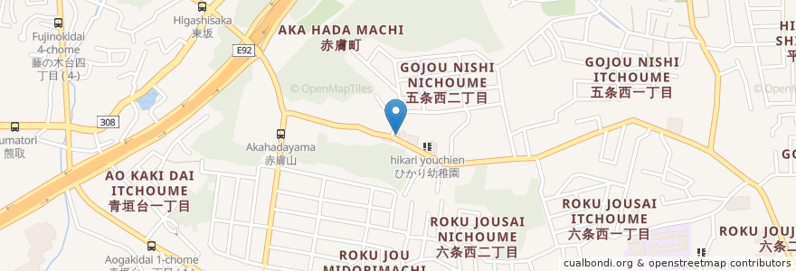 Mapa de ubicacion de 奈良赤膚郵便局 en Japan, Präfektur Nara, 奈良市.