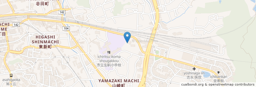 Mapa de ubicacion de 生駒市消防本部 en Japan, Präfektur Nara, 生駒市.