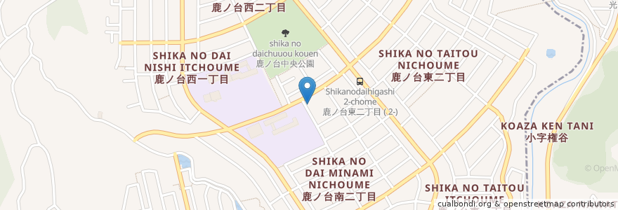 Mapa de ubicacion de 生駒警察署鹿ノ台交番 en Japan, Präfektur Nara, 生駒市.