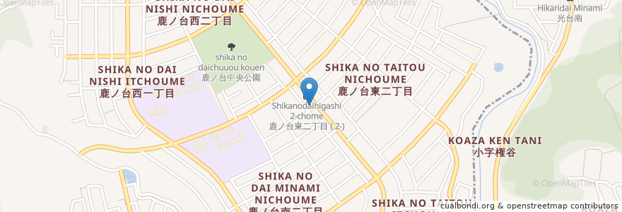 Mapa de ubicacion de 生駒鹿ノ台郵便局 en 日本, 奈良県, 生駒市, 精華町.