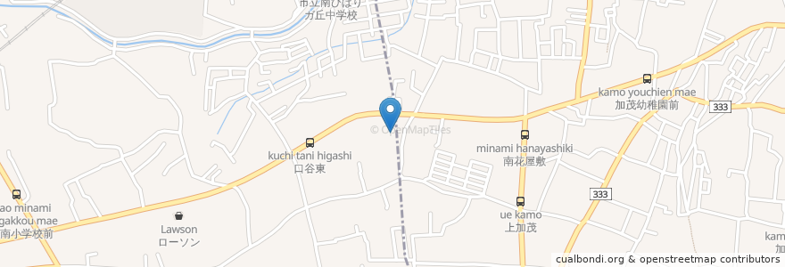 Mapa de ubicacion de 花屋敷幼稚園 en Japão, 兵庫県, 宝塚市.
