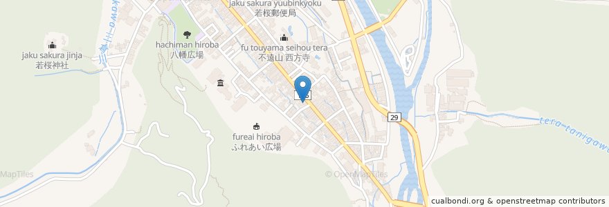 Mapa de ubicacion de 郡家警察署若桜駐在所 en ژاپن, 鳥取県, 八頭郡, 若桜町.