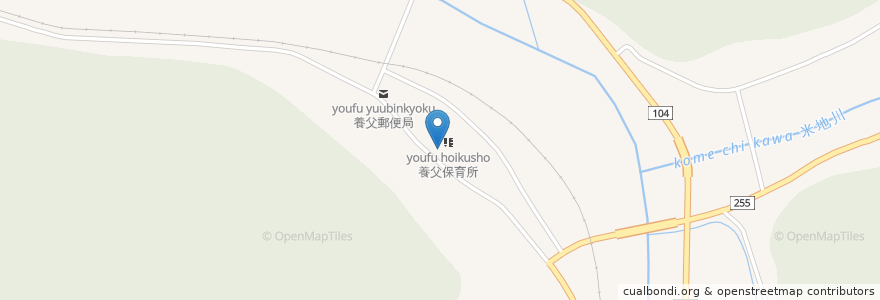 Mapa de ubicacion de 養父警察署養父駐在所 en 日本, 兵庫県, 養父市.