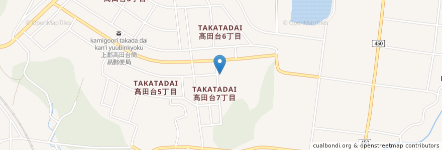 Mapa de ubicacion de 高田陽光保育園 en اليابان, 兵庫県, 赤穂郡, 上郡町.