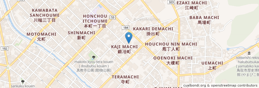 Mapa de ubicacion de 鳥取ルーテル幼稚園 en Japon, Préfecture De Tottori, 鳥取市.