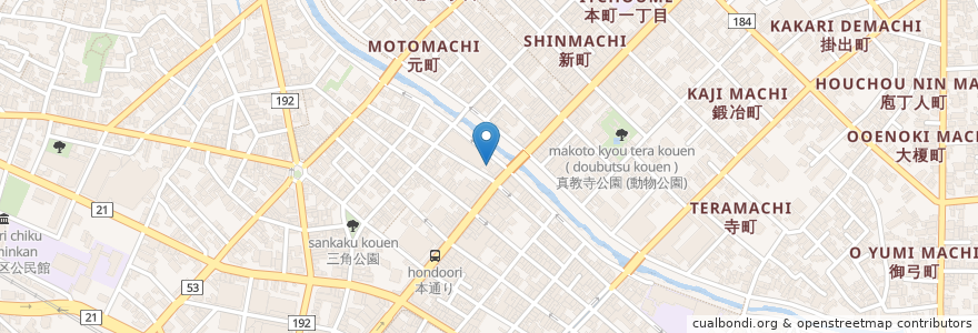 Mapa de ubicacion de 鳥取栄町郵便局 en اليابان, توتوري, 鳥取市.