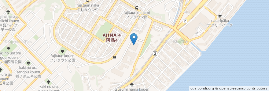 Mapa de ubicacion de あかね会阿品土谷病院 en 日本, 广岛县, 廿日市市.