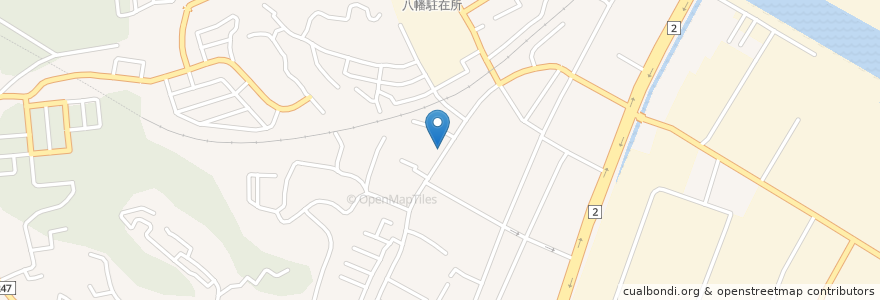 Mapa de ubicacion de 下関中土居郵便局 en Japan, Yamaguchi Prefecture, Shimonoseki.